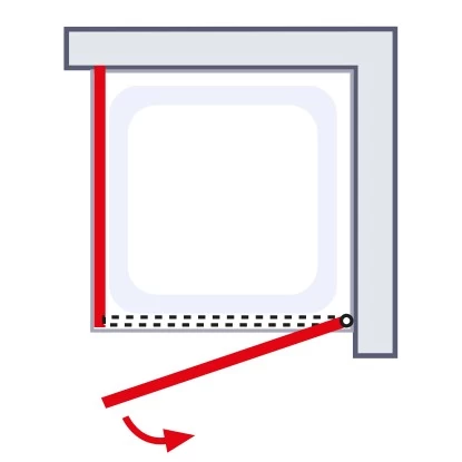 Schulte ExpressPlus Drehtür Inkl. Seitenwand AlexaStyle2.0 80 X 80 X 192 Cm - Image 4