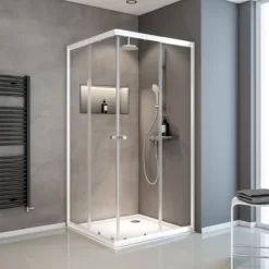 Schulte ExpressPlus Eckeinstieg Variabel Sunny 80-90 X 80-90 X 180 Cm 4-teilig