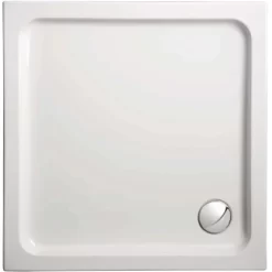 Ceravid Duschwannen-Set Bathline Classic Quadrat Weiß 90 Cm X 90 Cm