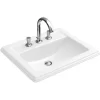 Villeroy & Boch Einbauwaschbcken Hommage 63 Cm X 52,5 Cm Weiß Alpin CeramicPlus