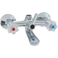 Sanitop-Wingenroth Zweigriffmischer Wannenarmatur Standard Plus Chrom