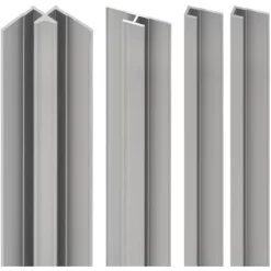 Schulte ExpressPlus Profilset Für Duschrückwände Länge 210 Cm Alu Natur