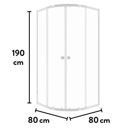 Baliv Duschkabine DUK-80.20R 80 Cm X 80 Cm Chrom - Image 10