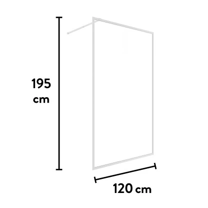 Baliv Duschabtrennung Walk-In DUK-120.80 120 Cm X 195 Cm Chrom - Image 10