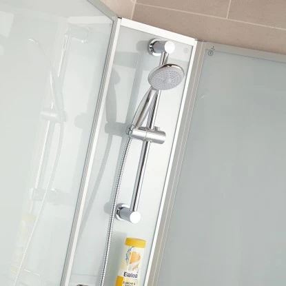 Schulte Komplettduschkabine Korfu II Alu-Natur Hellgrün 89x89x202 Cm - Image 6