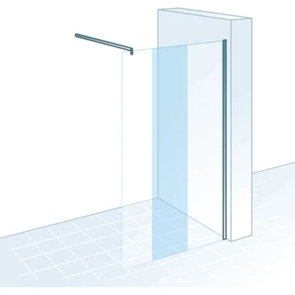 Schulte ExpressPlus Walk In MasterClass Chromoptik Hell 90x200cm - Image 2