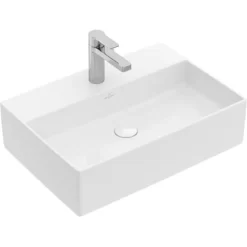 Villeroy & Boch Aufsatzwaschbecken Memento 2.0 Überlauf 50x42 Cm Weiß Alpin C+