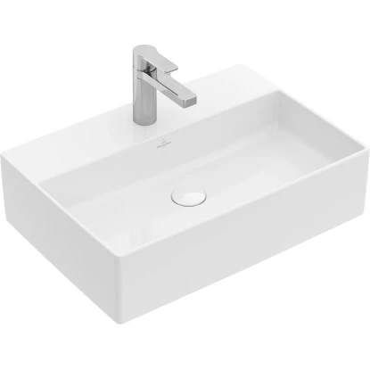 Villeroy & Boch Aufsatzwaschbecken Memento 2.0 Überlauf 50x42 Cm Weiß Alpin C+