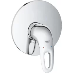 Grohe Einhand-Brausebatterie Eurostyle Offener Metall-Hebelgriff Chrom