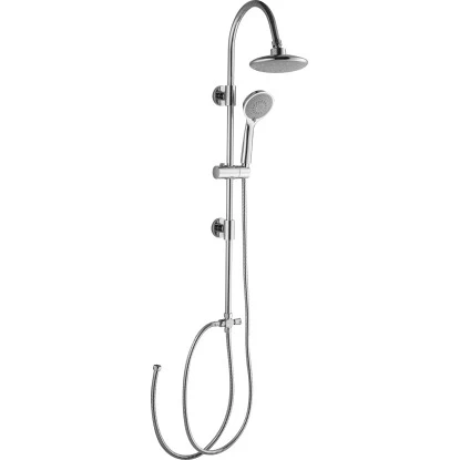 Überkopfbrause-Set 5-teilig Verchromt