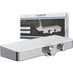 Schütte Thermostat-Duscharmatur Ocean Mit Ablage Chrom-Weiß
