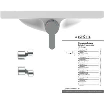 Schütte Duscharmatur Waterway Mit Ablage Weiß - Image 4