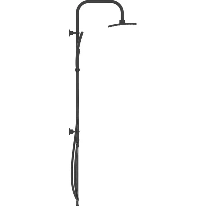 Schütte Duschsystem Mallorca Mit Kopf-und Handbrause Ohne Armatur Schwarz Matt - Image 2