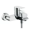 Hansgrohe Einhebel-Wannenarmatur Metris Aufputz Chrom