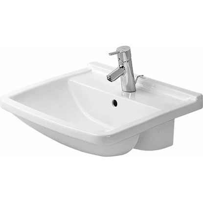 Duravit Einbauwaschbecken Starck 3 55 Cm Weiß Halbeinbauwaschtisch + Hahnloch