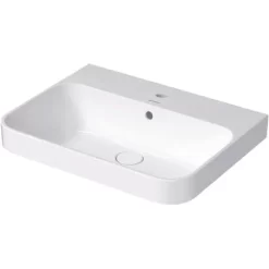 Duravit Aufsatzbecken Happy D.2 Plus Weiß Hochglanz 19,5 Cm X 60 Cm X 46 Cm