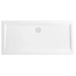 Schulte Duschwanne Rechteck Extra-flach Alpinweiß Inkl.Füße & Ablauf 75 X 160 Cm
