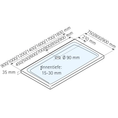 Schulte Duschwanne Rechteck Extra-flach Alpinweiß Inkl.Füße & Ablauf 75 X 160 Cm - Image 3