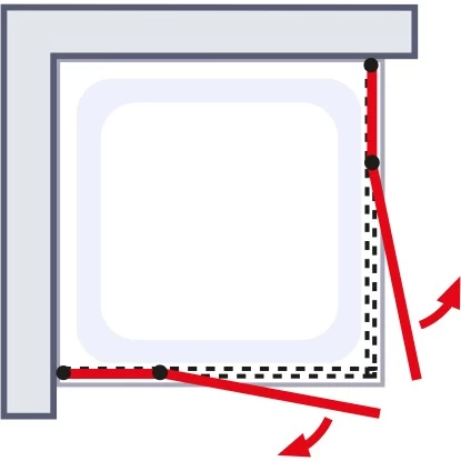 Schulte Eckeinstieg 4-teilig Sunny Alu-Natur Echtglas Klar Hell 192 Cm X 80 Cm - Image 5