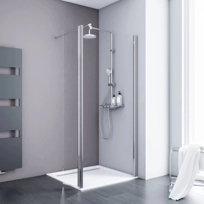 Schulte AlexaStyle 2.0 Duschwand Walk In Mit Bewegl. Element 80 X 30 X 190 Cm