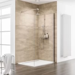 Schulte Walk In MasterClass Chromoptik Echtglas Klar Hell