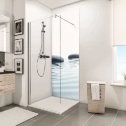 Schulte ExpressPlus Duschrückwand DecoDesign "Zen Steine & Wasser" 210 X 90 Cm