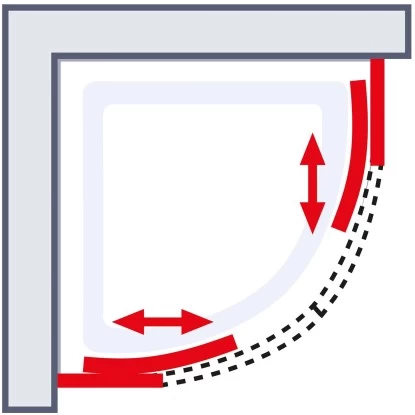 Schulte ExpressPlus Runddusche Kristall/Trend Inkl. Duschwanne 80x80cm - Image 6