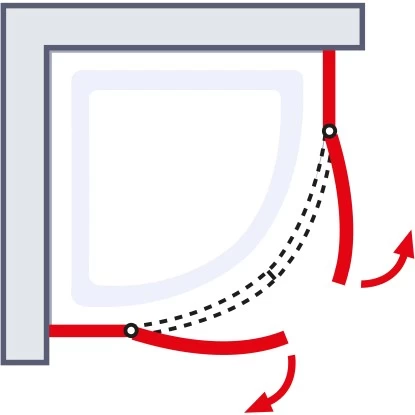 Schulte ExpressPlus Runddusche Garant 4-tlg. Alu-Natur Radius 55cm - Image 5