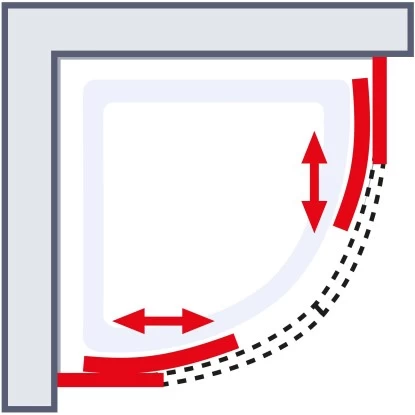 Schulte ExpressPlus Runddusche Sunny Sicherheitsglas Alpinweiß 190x90x90cm - Image 7