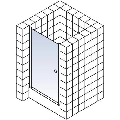 Schulte ExpressPlus Drehtür In Nische Garant Chromoptik Links 200x80cm - Image 6