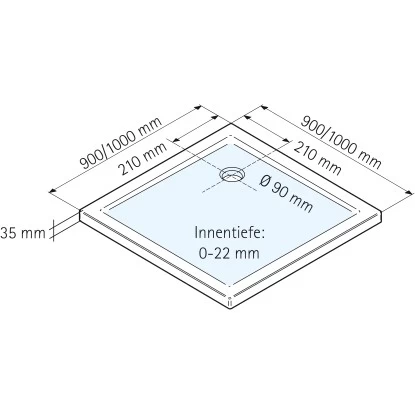 Schulte ExpressPlus Duschwanne Eckig Extra-flach Mineralguss 100 X 100 Cm - Image 5