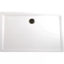 Schulte ExpressPlus Duschwanne Eckig Extra-flach Mineralguss Asym. 90x120cm