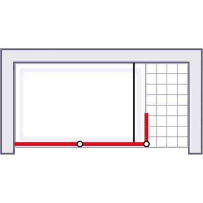 Schulte Alexa Style 2.0 Duschwand Walk In Loft 2-tlg BlackStyle 120 X 30 X 200cm - Image 4