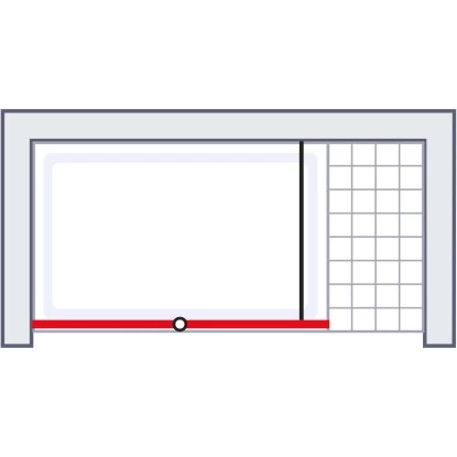 Schulte Alexa Style 2.0 Duschwand Walk In Loft 2-teilig BlackStyle 120 X 200cm - Image 4