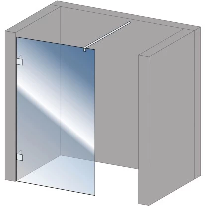 Schulte Alexa Style 2.0 Duschwand Walk In Loft 2-teilig BlackStyle 120 X 200cm - Image 5