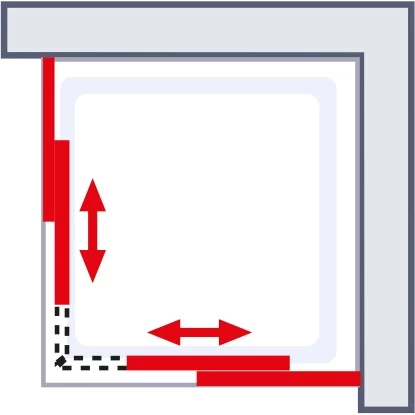 Schulte Eckeinstieg 4-teilig Sunny 80 Cm - 90 Cm X 180 Cm Silber - Image 4