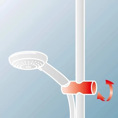 Schulte ExpressPlus Duschsystem Rain Classic Mit Thermostat Black Style Rund - Image 6