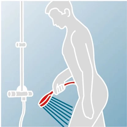 Schulte ExpressPlus Duschsystem Rain Classic Mit Thermostat Black Style Rund - Image 8