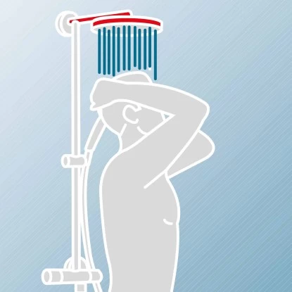 Schulte Duschsystem Rain II Mit Ablage White Style Thermostat - Image 10