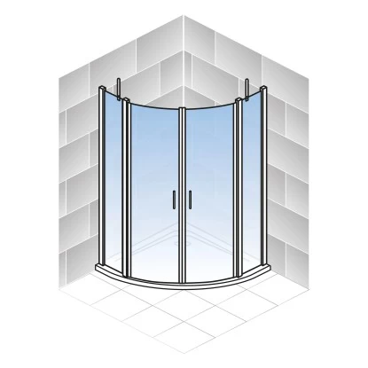 Schulte ExpressPlus Runddusche AlexaStyle2.0 90 X90 X 192 Cm Mit Radius: 550 Mm - Image 4