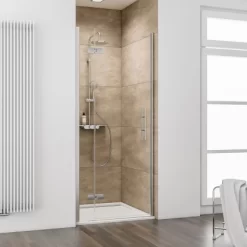 Schulte MasterClass Drehtür An Nebenteil Für Nische 90 X 200 Cm Chromoptik