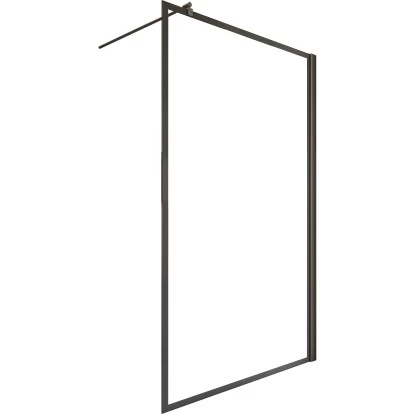 Schulte Walk In Frontteil Alexa Style 2.0 Dekor Frame Mattschwarz 200 X 100 Cm â Bild 2