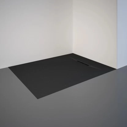 Schulte ExpressPlus Duschwanne DWM-Tecmit Steinstruktur 80 X 100 Cm Anthrazit