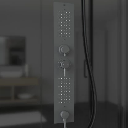 Schulte ExpressPlus Komplettdusche-Schiebetür Bali Mattschwarz 215 Cm X 115 Cm - Image 11