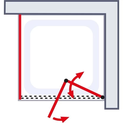 Schulte ExpressPlus Drehfalttür U. Seitenwand Garant 2.0 Mattschwarz 200 X 90 Cm - Image 3