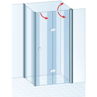 Schulte ExpressPlus Drehfalttür U. Seitenwand Garant 2.0 Mattschwarz 200 X 90 Cm - Image 4