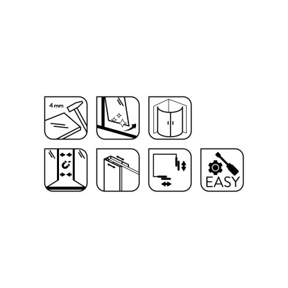 Baliv Duschkabine DUK-80.20R 80 Cm X 80 Cm Chrom - Image 8