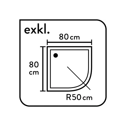 Baliv Duschkabine DUK-80.20R 80 Cm X 80 Cm Chrom - Image 9