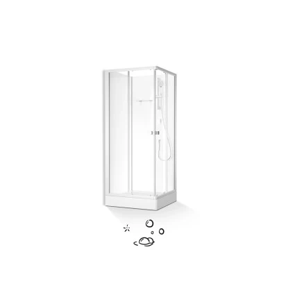 Baliv Komplettdusche DUK-85.110KE 85 Cm X 85 Cm Silber Matt â Bild 8