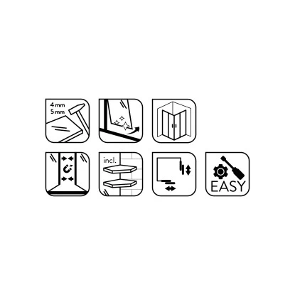 Baliv Komplettdusche DUK-85.110KE 85 Cm X 85 Cm Silber Matt â Bild 10